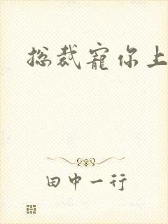 总裁宠你上瘾封面