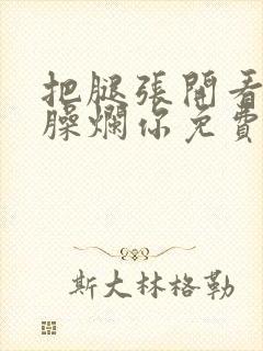 把腿张开看老子臊烂你免费封面