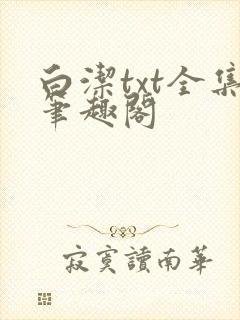 白洁txt全集笔趣阁