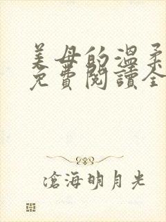 美母的温柔小说免费阅读全文笔趣阁封面