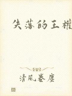 失落的王权封面