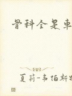 骨科全是车兄妹封面