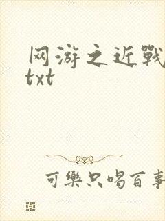 网游之近战法师txt