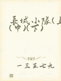 长城小队(上)(中)(下)
