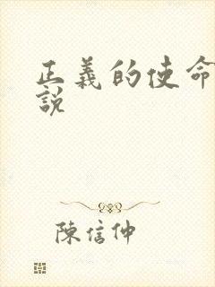 正义的使命 小说