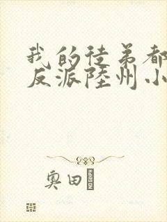 我的徒弟都是大反派陆州小说全集封面