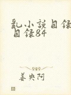 乱小说目录阅读目录84封面