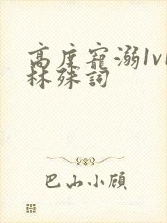 高度宠溺1v1林殊词