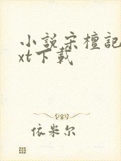 小说宋檀记事txt下载封面