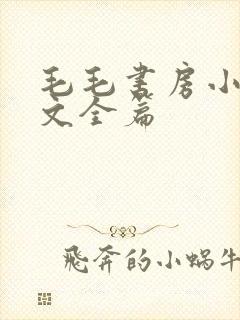 毛毛书房小说原文全篇