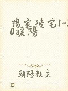 杨家后宅1-20暖阳