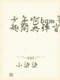 少年啊bgm笔趣阁无弹窗免费封面