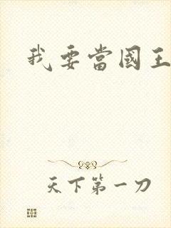 我要当国王封面