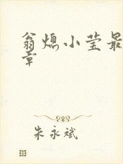 翁熄小莹最新节章
