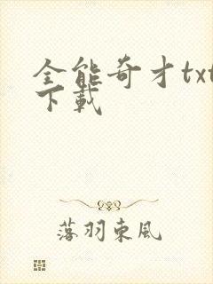 全能奇才txt下载