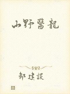 山野医龙封面