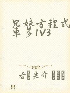 兄妹方程式多R车多1V3