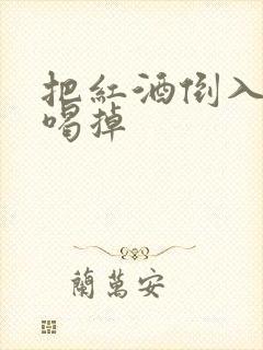 把红酒倒入b里喝掉