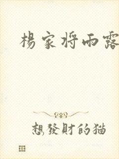 杨家将雨露均沾封面