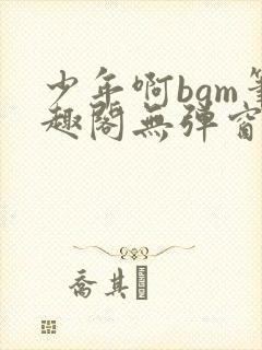 少年啊bgm笔趣阁无弹窗免费封面