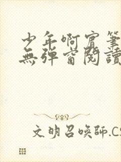 少年啊宾笔趣阁无弹窗阅读