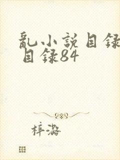 乱小说目录阅读目录84封面