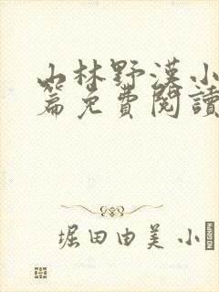 山林野汉小说全篇免费阅读