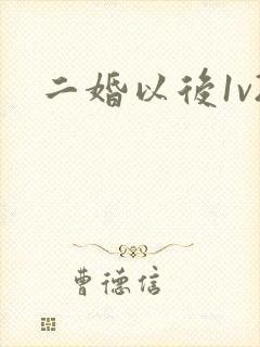 二婚以后1v2封面