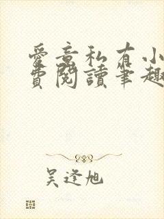 爱意私有小说免费阅读笔趣阁封面