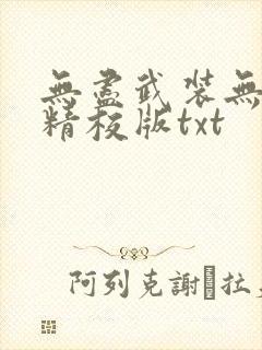 无尽武装无删减精校版txt