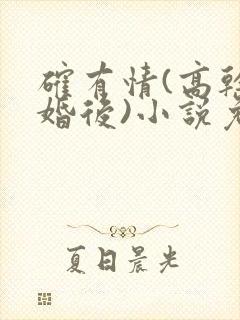 确有情(高干 婚后)小说免费