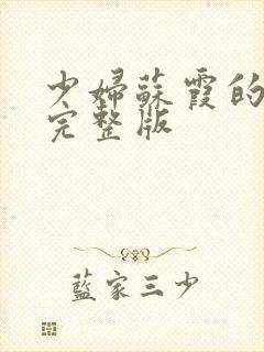 少妇苏霞的沉沦完整版封面