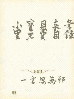 小宝贝来爹地怀里免费目录封面