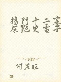 杨门十二寡妇肉床艳史电子书