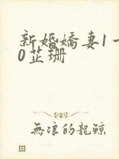 新婚娇妻1一40芷珊封面