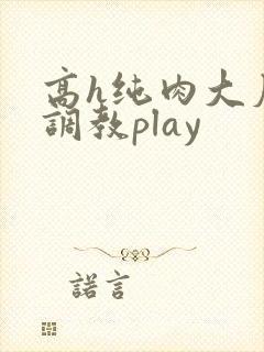 高h纯肉大尺度调教play