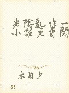 光阴乱作一团的小说免费阅读