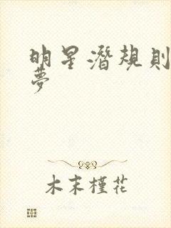 明星潜规则之皇梦