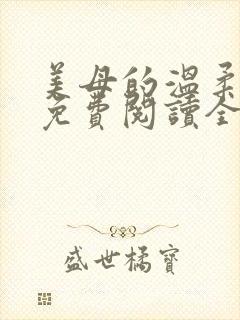 美母的温柔小说免费阅读全文笔趣阁封面