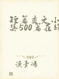 短篇爽文小说合集500篇在线阅读封面