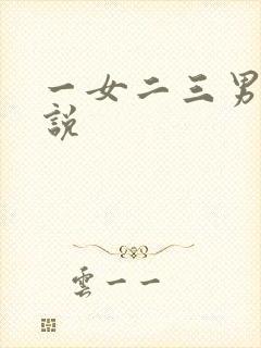 一女二三男事小说