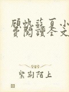 顾帆苏夏小说免费阅读全文