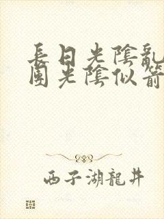 长日光阴乱作一团光阴似箭时渺渺笔