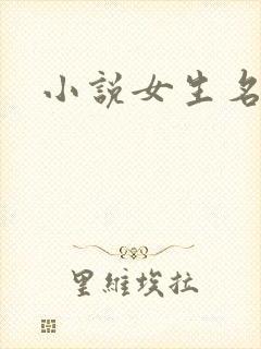 小说女生名字