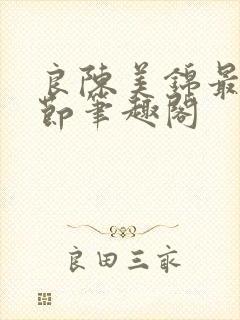 良陈美锦最新章节笔趣阁封面