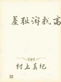 羞耻游戏高h封面