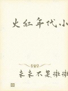 火红年代小说封面