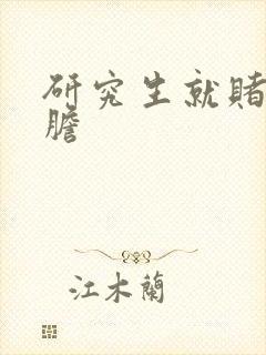 研究生就赌一个胆封面