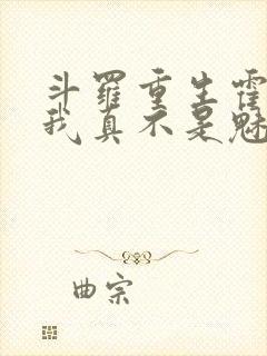 斗罗重生霍雨浩我真不是魅魔笔趣阁免费