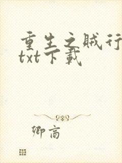 重生之贼行天下txt下载
